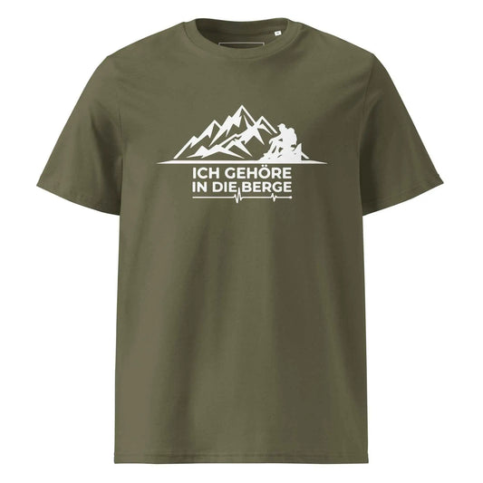 Berg T-Shirt "Ich gehöre in die Berge" – Bio-Baumwolle