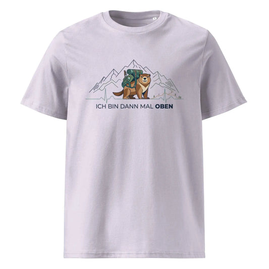 Berg T-Shirt "Ich bin dann mal oben" (Murmeltier) – Bio-Baumwolle