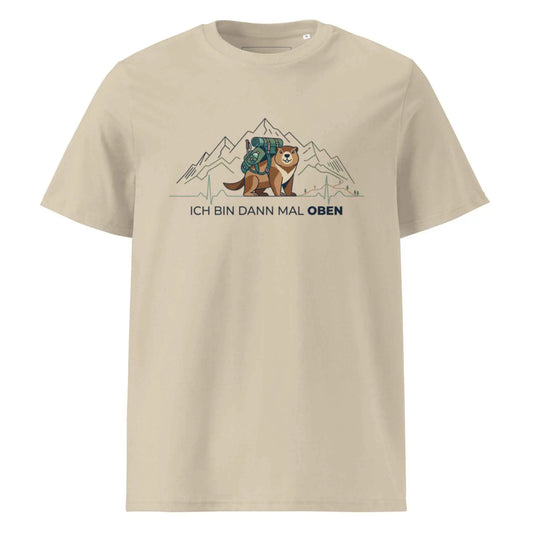 Berg T-Shirt "Ich bin dann mal oben" (Murmeltier) – Bio-Baumwolle