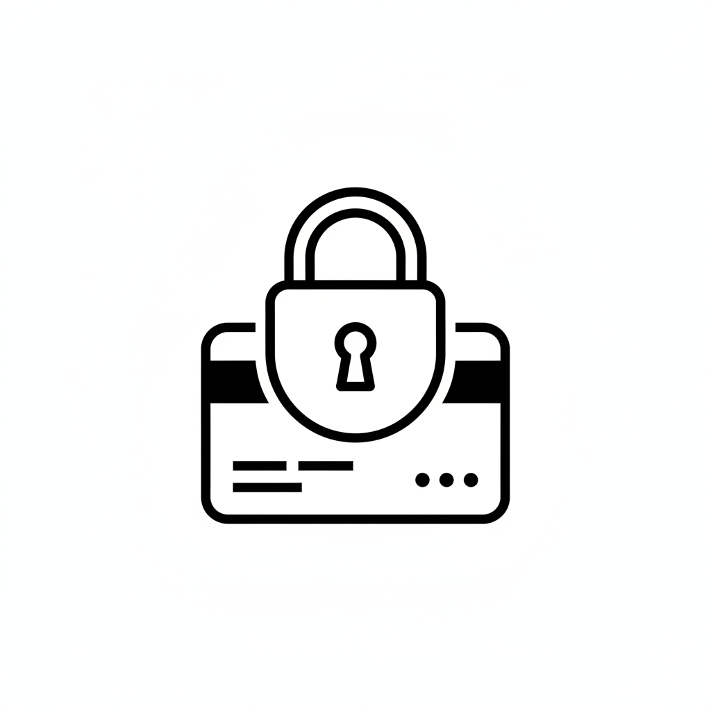 Schwarz-weißes Icon mit Zahlungssymbol